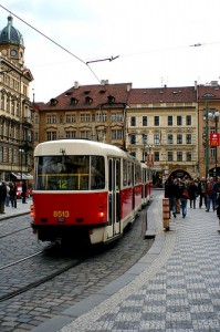 Prague street car