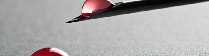 Injection Needle drop of blood